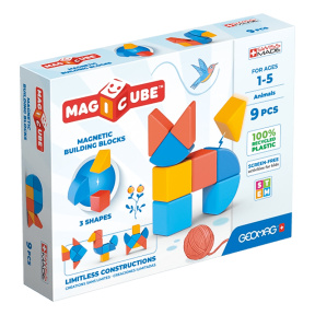 Set construcție magnetic RE 3 Figuri Animale 9 piese