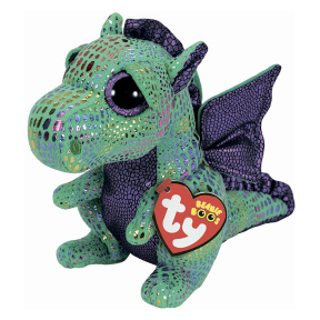 Jucărie moale Beanie Boos Dragon verde 15 cm