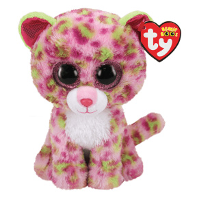 Jucărie moale Beanie Boos Leopard roz 15 cm