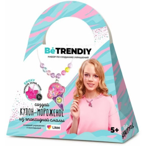 Игрушка - изготовление украшения из эпоксидной смолы "Be TrenDIY" Кулон-мороженое