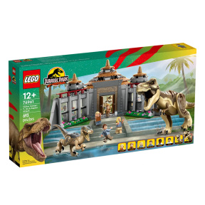 Constructor LEGO Jurassic World Centrul de vizitatori: T. rex și Raptor Attack