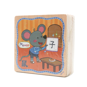 Mini set Puzzle în ramă Animale 12 bucăți, cod 188166