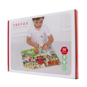 Labirint din lemn Mașini de lucru, cod 188128