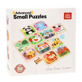 Mini set Puzzle în ramă Animale, cod 188104