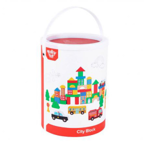 Деревянный конструктор City 50 штук