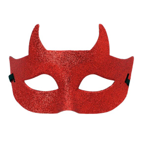 Mască Halloween "Devil glitter"