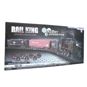 Игровой набор с поездом "Rail King" со светом и звуком