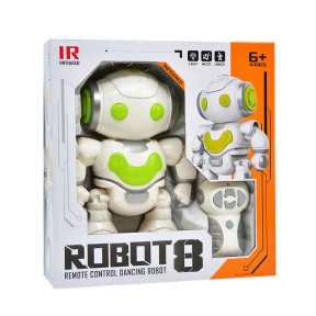 Robot dansator "Robot 8" cu lumină și sunet cu telecomandă