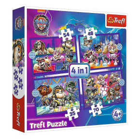 Puzzle 4 in 1 Salvatorii Patrula Cățelușilor