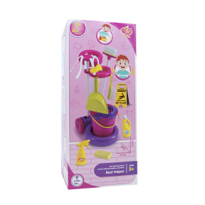 Игровой набор "Уборка" с ведром и шваброй, код 612027