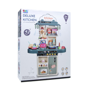 Set de joaca "Bucatarie" cu aragaz si chiuveta, cu lumina si sunet, culoare verde, cod 612020
