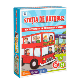 Joc de societate "Adunăm și scădem. Stația de autobuz"