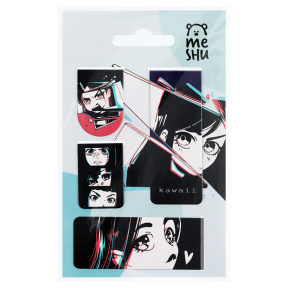 Semne de carte magnetice, 4 bucăți, MESHU "Kawaii"