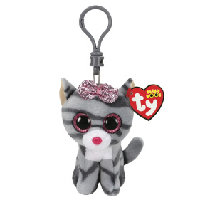 Jucărie moale-breloc Beanie Boos Pisicuta Kiki 8,5 cm.