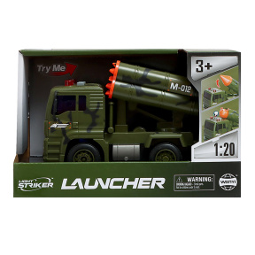 Camion 1:20 „Missile Launcher Truck” (lumină, sunet), verde