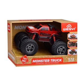 Машина "Monster truck" 4WD, красная, (свет,звук)