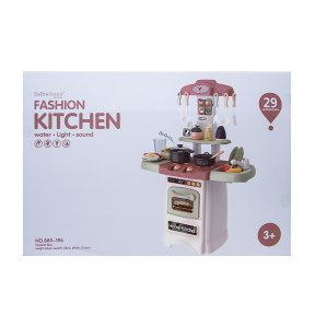 Set de joaca Bucatarie "Home Kitchen" cu lumina si sunet (29 el.), cod 632005