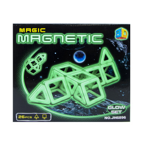 Constructor magnetic "Glow Set" 26 elemente