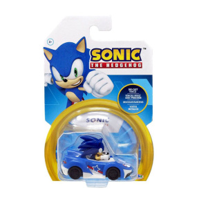 Vehicul din metal cu figurină Sonic 1:64, în sortiment