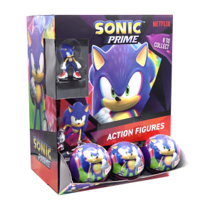 Figurină ascunsă articulată în minge Sonic, în sortiment