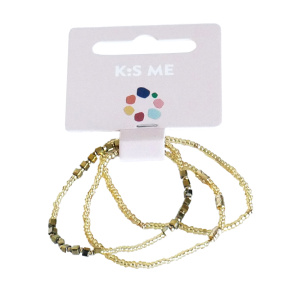 Набор браслетов "Формы" 3 шт. ежевика