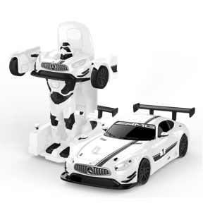 Машина Die cast Mercedes-Benz GT3 Transformable car, белый