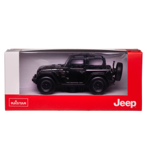 Машина Die cast JEEP Wrangler Rubicon, черная