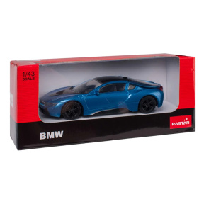 Mașina Die cast scale BMW i8, albastră