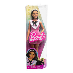Păpușa Barbie Fashionistas în rochie în carouri