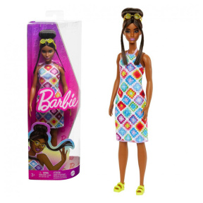 Păpușa Barbie Fashionistas în rochie croșetată