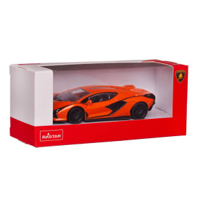 Mașina Die cast scale Lamborghini Sian, orange