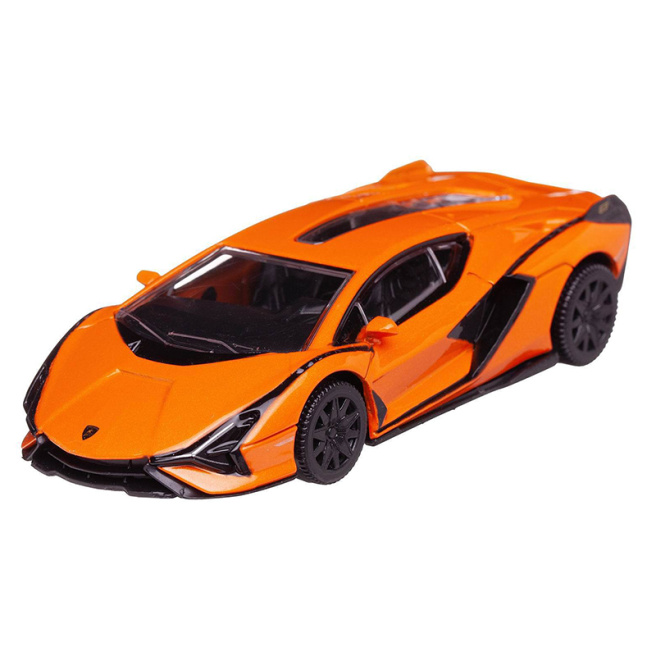 Mașina Die cast scale Lamborghini Sian, orange - jucarenia.md