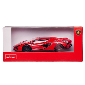 Mașina Die cast scale Lamborghini Sian, roșie