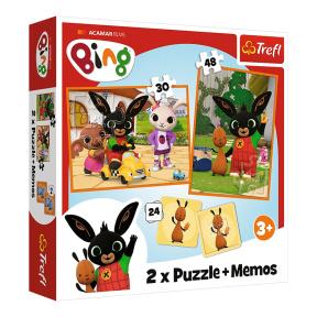 Пазлы - "2in1 + memos" - Bing with friends / Acamar Films Bing