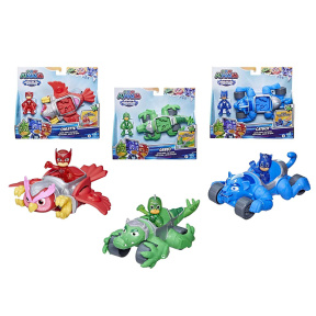 Set de joacă automobil și figurină PJ MASKS în sortiment