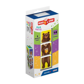 Constructor magnetic Magicube Mix&Match Animals 3 detalii