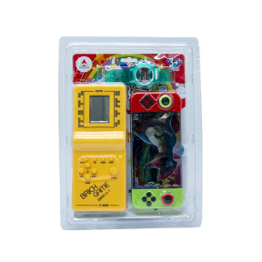 Set Tetris/ Joc de apă/ ceas „Lumea dinozaurilor”, galben