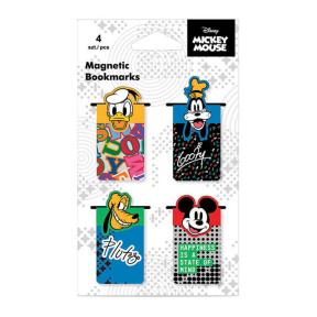 Semne de carte magnetice, 4 buc, Disney - Mickey Mouse