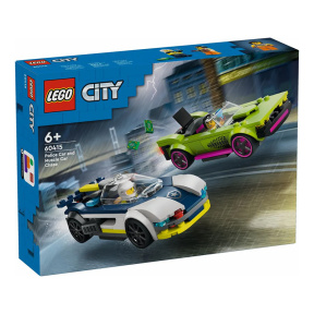 Конструктор LEGO City Погоня полицейской машины за мощным автомобилем