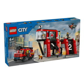 Constructor LEGO City Stație de pompieri cu mașină de pompieri