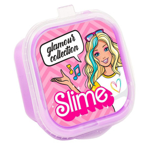 Игрушка "Slime" Glamour collection, сиреневый с шариками 60 г.