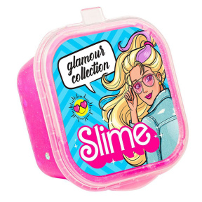 Игрушка "Slime" Glamour collection, розовый с блестками 60 г.