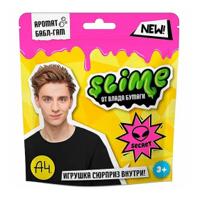 Игрушка для детей «Slime», розовый, 80 г. Влад А4