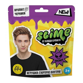 Игрушка для детей «Slime», фиолетовый, 80 г. Влад А4