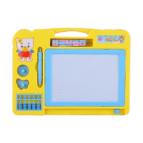 Доска магнитная для рисования кошечка, желтая