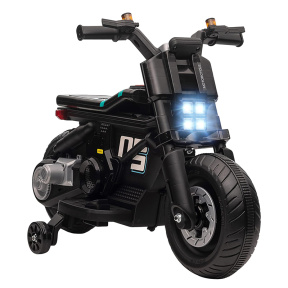 Motocicletă electrică pentru copii, neagră