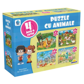 Puzzle 4 in 1 - Animale