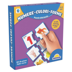 Puzzle - Să învățăm numere, culori și forme