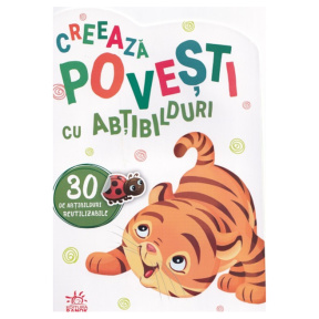 Creează povești cu abțibilduri: Puiul de tigru