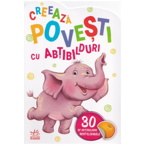 Creează povești cu abțibilduri: Elefantul